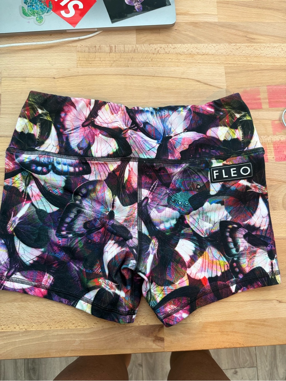 FLEO Butterfly Print Shorts – Medium